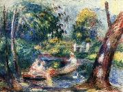Pierre Renoir Landscape with River oil painting on canvas